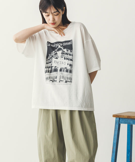 接触冷感プリントTシャツ[1125-6109]