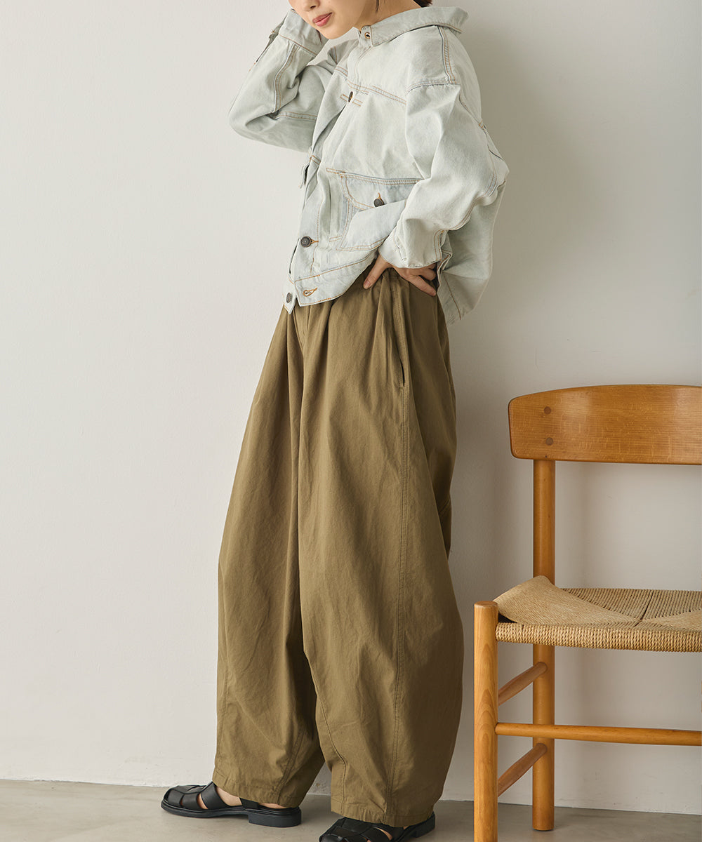 ダンプ＆デニムバルーンイージーパンツ[1225-1010]