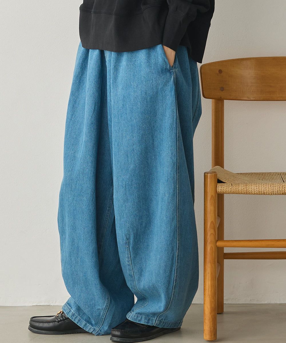 ダンプ＆デニムバルーンイージーパンツ[1225-1010]