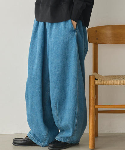 ダンプ＆デニムバルーンイージーパンツ[1225-1010]