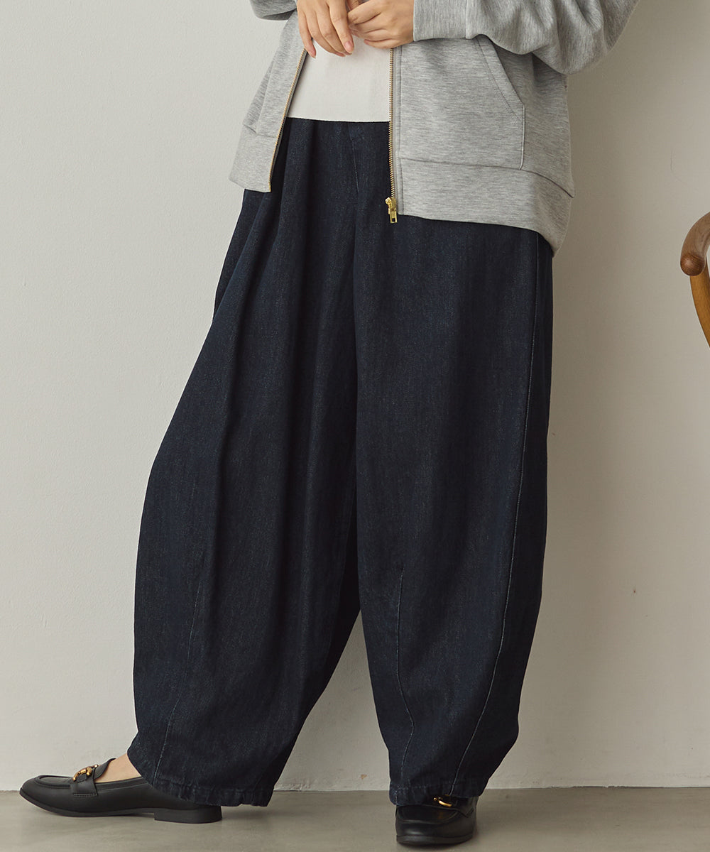 ダンプ＆デニムバルーンイージーパンツ[1225-1010]