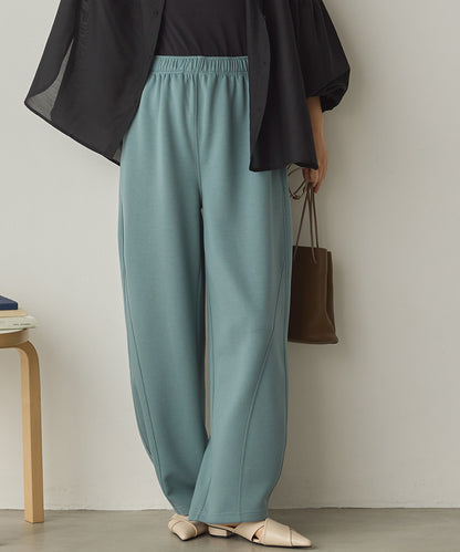 ダンボールニット切り替えカーブパンツ[1325-1014]