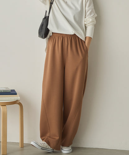 ダンボールニット切り替えカーブパンツ[1325-1014]