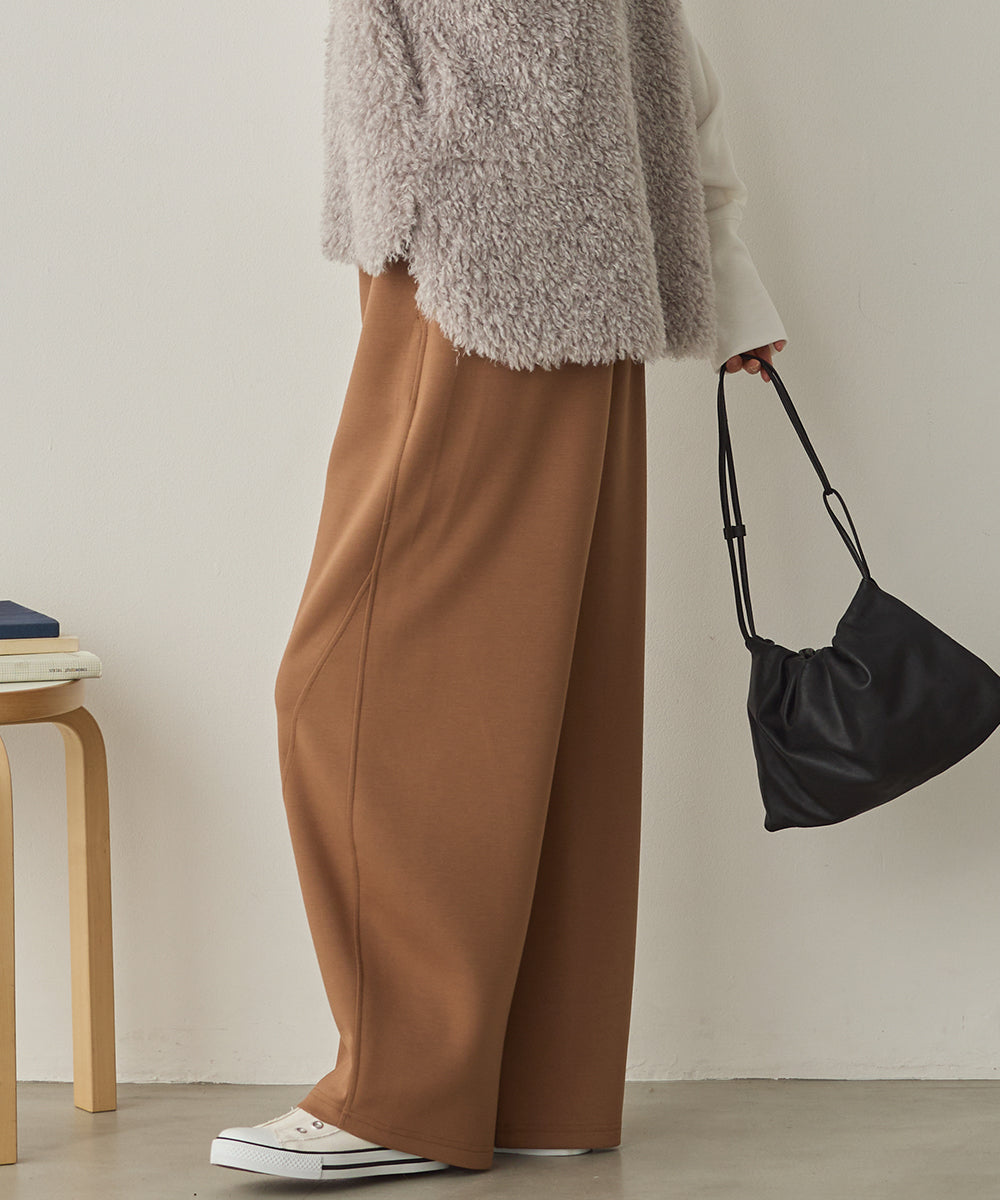 ダンボールニット切り替えカーブパンツ[1325-1014]