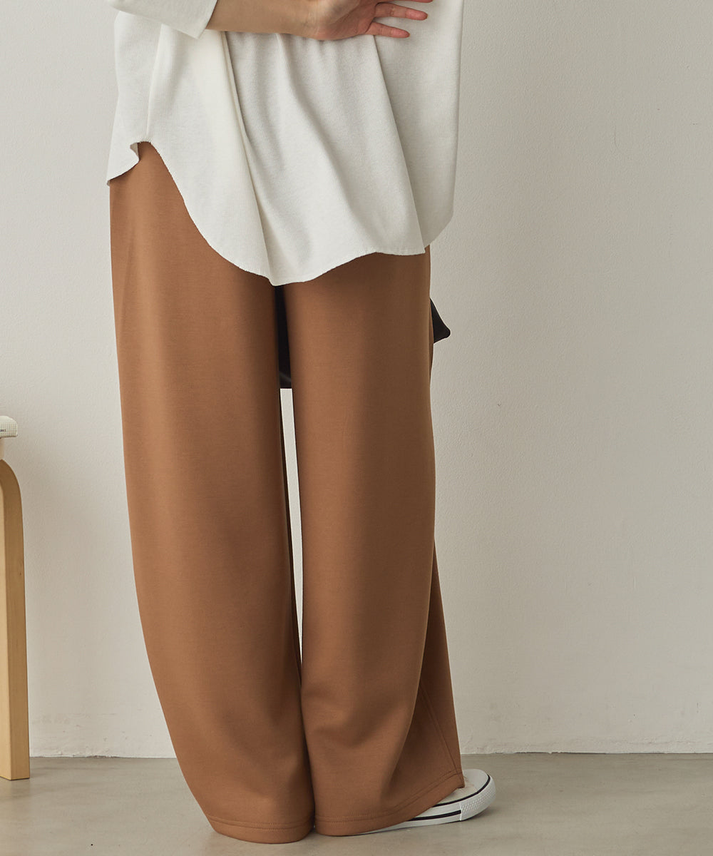 ダンボールニット切り替えカーブパンツ[1325-1014]