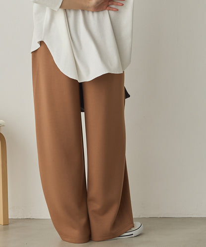 ダンボールニット切り替えカーブパンツ[1325-1014]