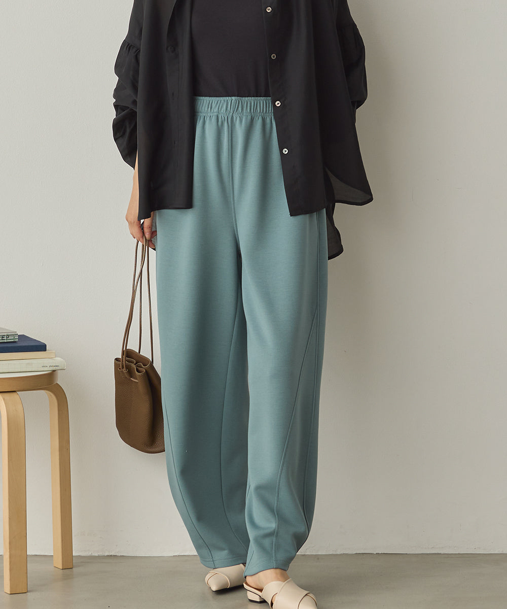 ダンボールニット切り替えカーブパンツ[1325-1014]