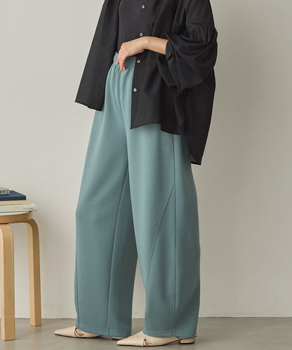 ダンボールニット切り替えカーブパンツ[1325-1014]