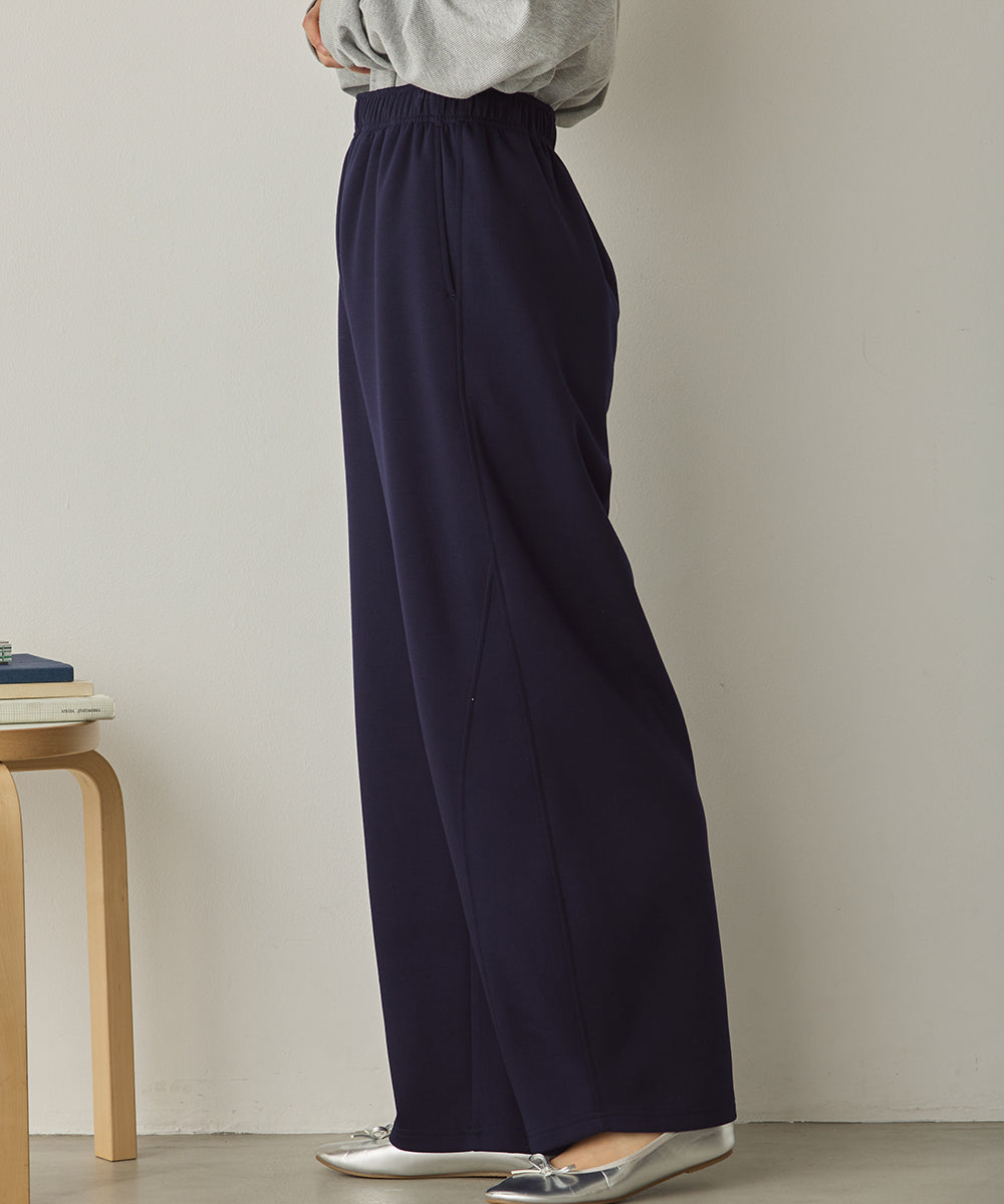 ダンボールニット切り替えカーブパンツ[1325-1014]