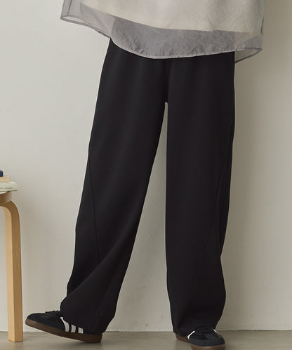 ダンボールニット切り替えカーブパンツ[1325-1014]