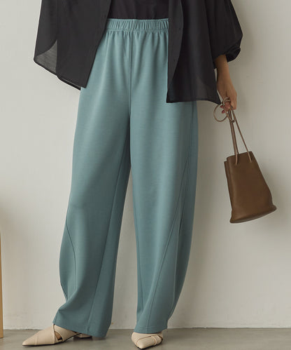 ダンボールニット切り替えカーブパンツ[1325-1014]