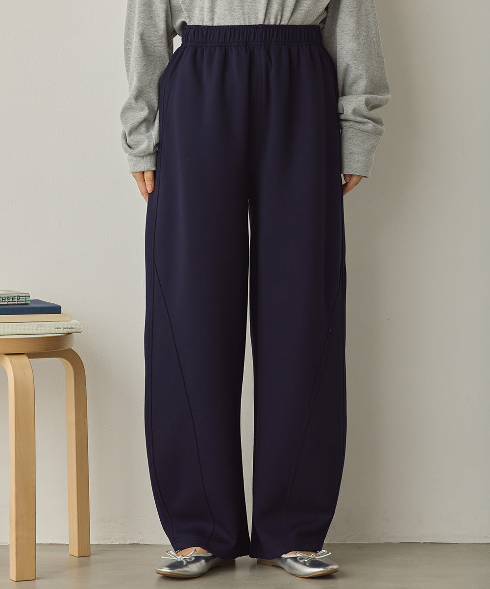 ダンボールニット切り替えカーブパンツ[1325-1014]