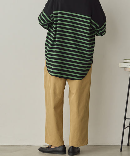 撥水シワ加工ストレッチタックパンツ[1325-1016]