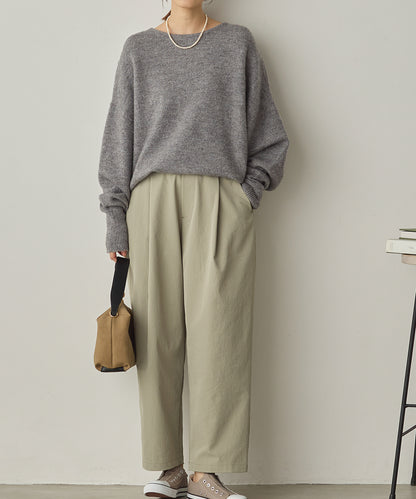 撥水シワ加工ストレッチタックパンツ[1325-1016]