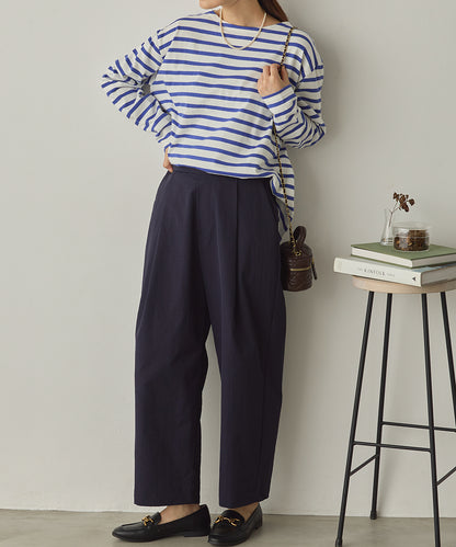 撥水シワ加工ストレッチタックパンツ[1325-1016]