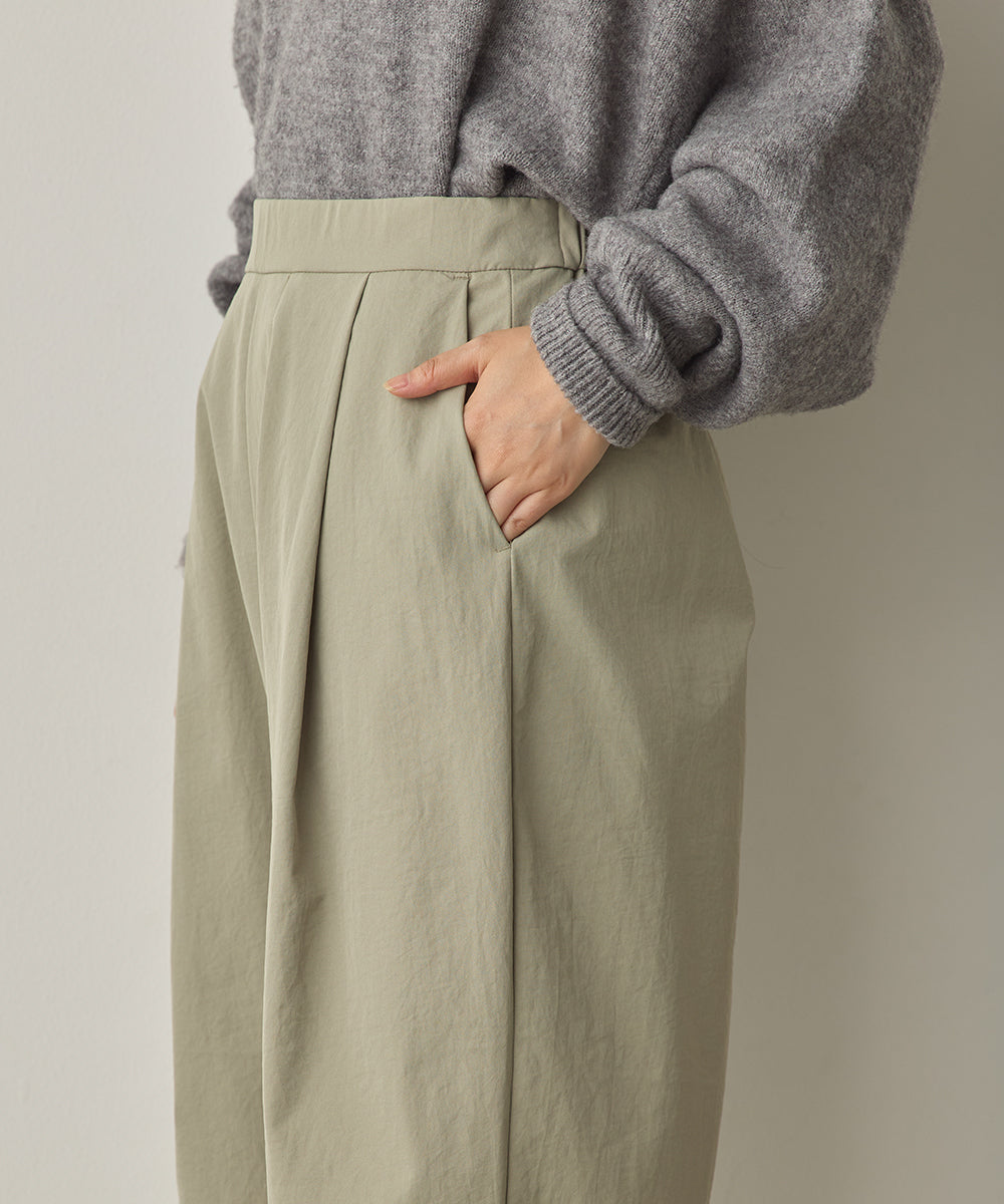 撥水シワ加工ストレッチタックパンツ[1325-1016]