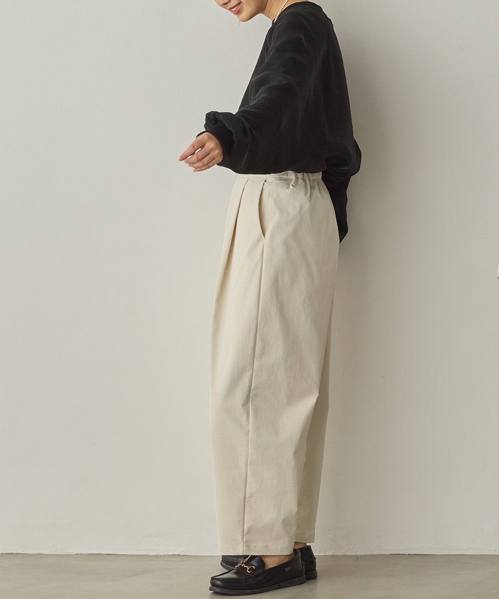 撥水シワ加工ストレッチタックパンツ[1325-1016]