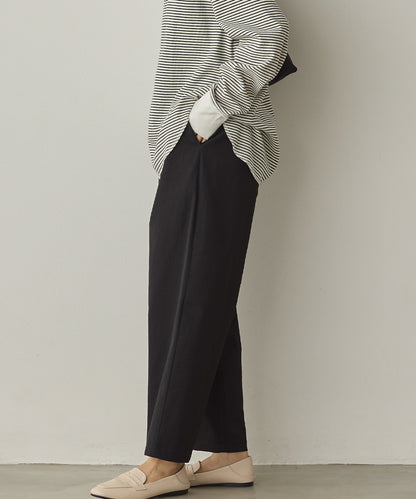 撥水シワ加工ストレッチタックパンツ[1325-1016]