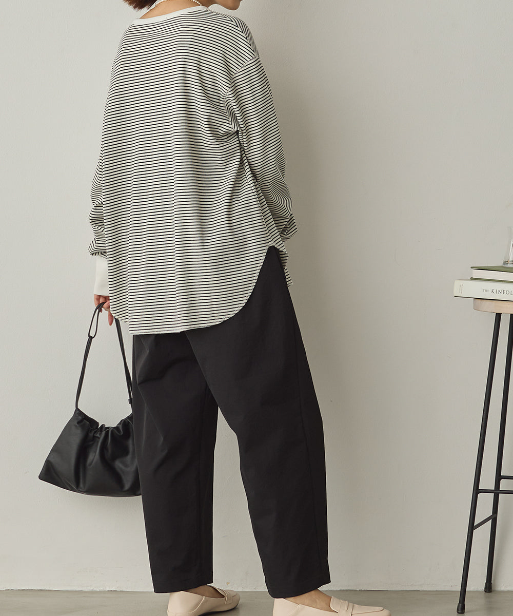 撥水シワ加工ストレッチタックパンツ[1325-1016]