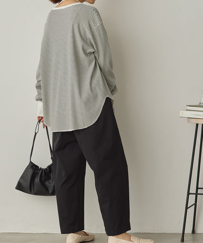 撥水シワ加工ストレッチタックパンツ[1325-1016]