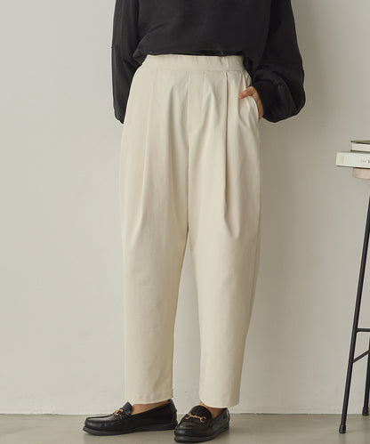 撥水シワ加工ストレッチタックパンツ[1325-1016]