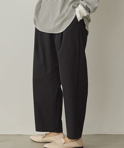 撥水シワ加工ストレッチタックパンツ[1325-1016]