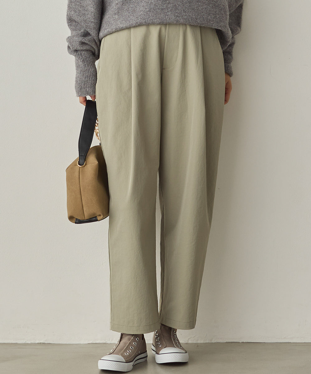 撥水シワ加工ストレッチタックパンツ[1325-1016]