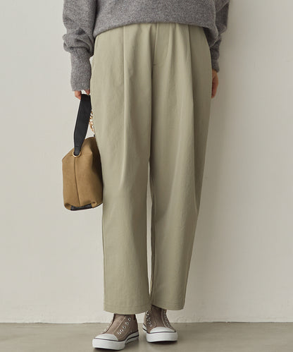 撥水シワ加工ストレッチタックパンツ[1325-1016]