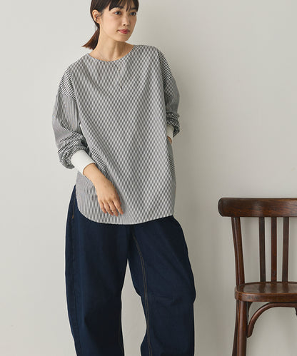 製品洗いブロードボリューム袖ブラウス[1325-4104]