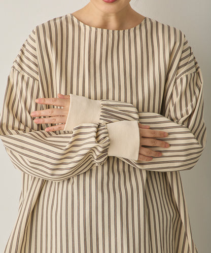 製品洗いブロードボリューム袖ブラウス[1325-4104]