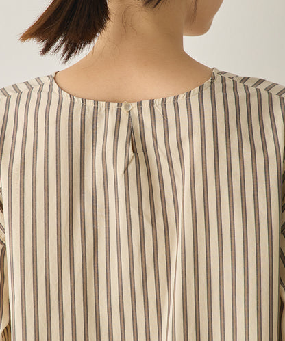 製品洗いブロードボリューム袖ブラウス[1325-4104]