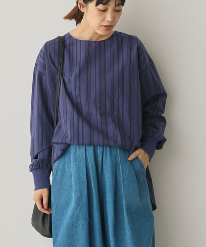 製品洗いブロードボリューム袖ブラウス[1325-4104]