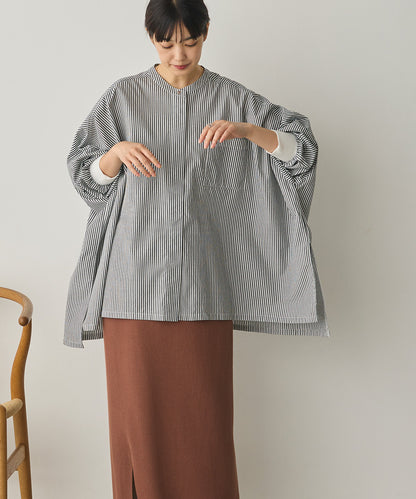 製品洗いブロード袖口リブBIGシャツ[1325-4105]