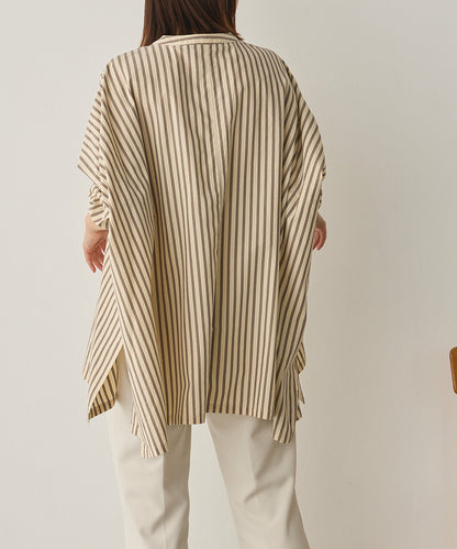 製品洗いブロード袖口リブBIGシャツ[1325-4105]