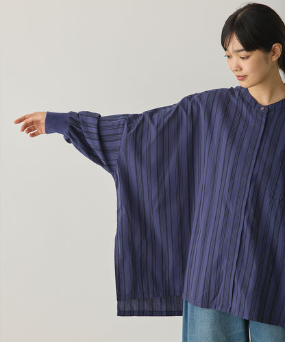 製品洗いブロード袖口リブBIGシャツ[1325-4105]