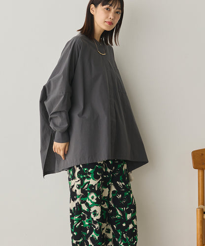 製品洗いブロード袖口リブBIGシャツ[1325-4105]