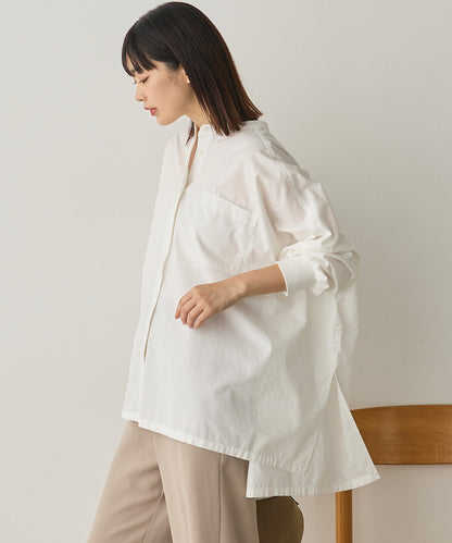 製品洗いブロード袖口リブBIGシャツ[1325-4105]