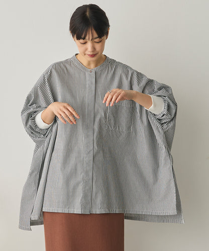 製品洗いブロード袖口リブBIGシャツ[1325-4105]