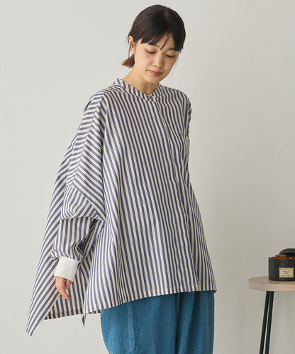 製品洗いブロード袖口リブBIGシャツ[1325-4105]