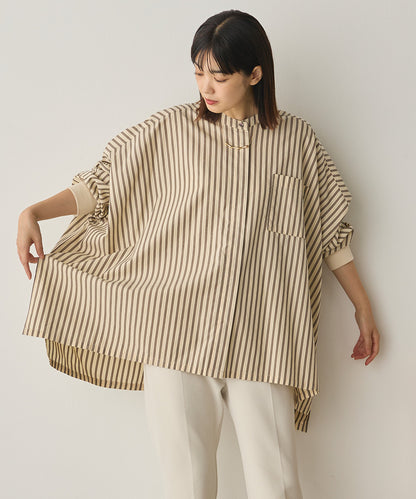 製品洗いブロード袖口リブBIGシャツ[1325-4105]