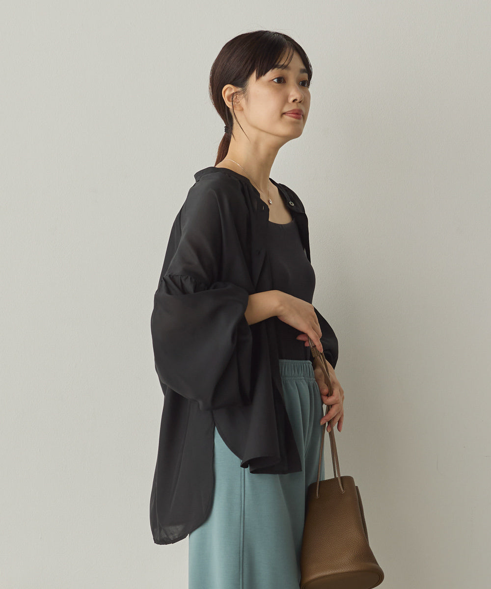 シアーボリューム袖長袖プルオーバー[1325-4109]