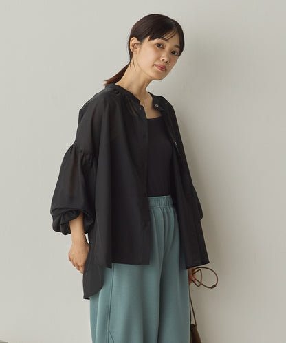 シアーボリューム袖長袖プルオーバー[1325-4109]