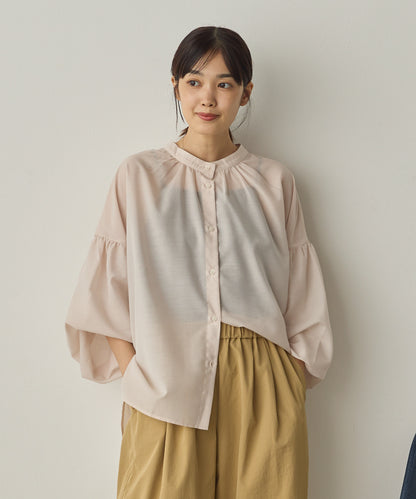 シアーボリューム袖長袖プルオーバー[1325-4109]