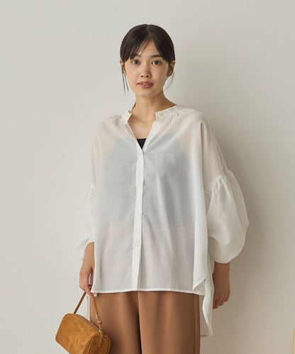 シアーボリューム袖長袖プルオーバー[1325-4109]