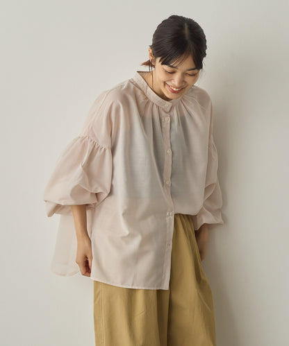 シアーボリューム袖長袖プルオーバー[1325-4109]