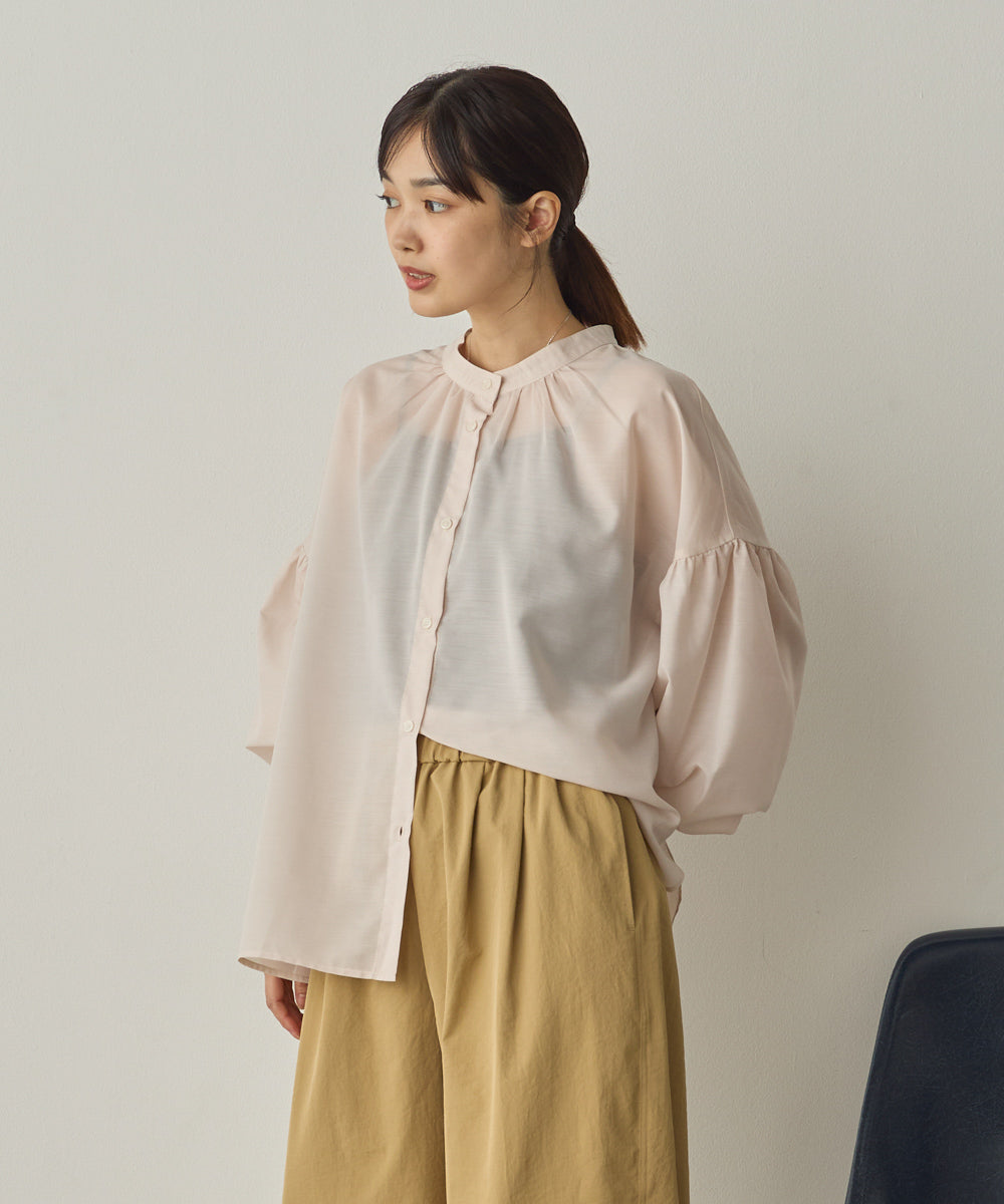 シアーボリューム袖長袖プルオーバー[1325-4109]