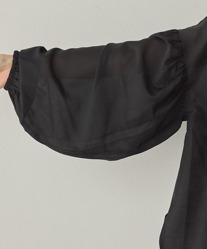 シアーボリューム袖長袖プルオーバー[1325-4109]