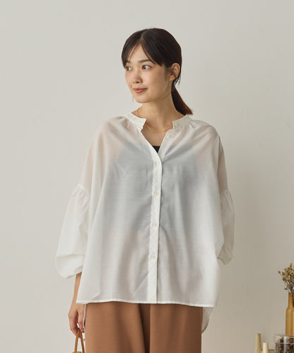 シアーボリューム袖長袖プルオーバー[1325-4109]