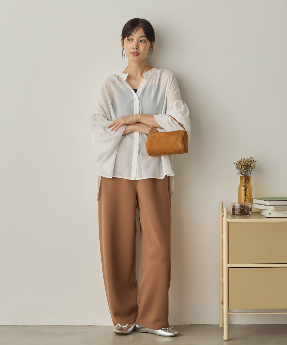 シアーボリューム袖長袖プルオーバー[1325-4109]