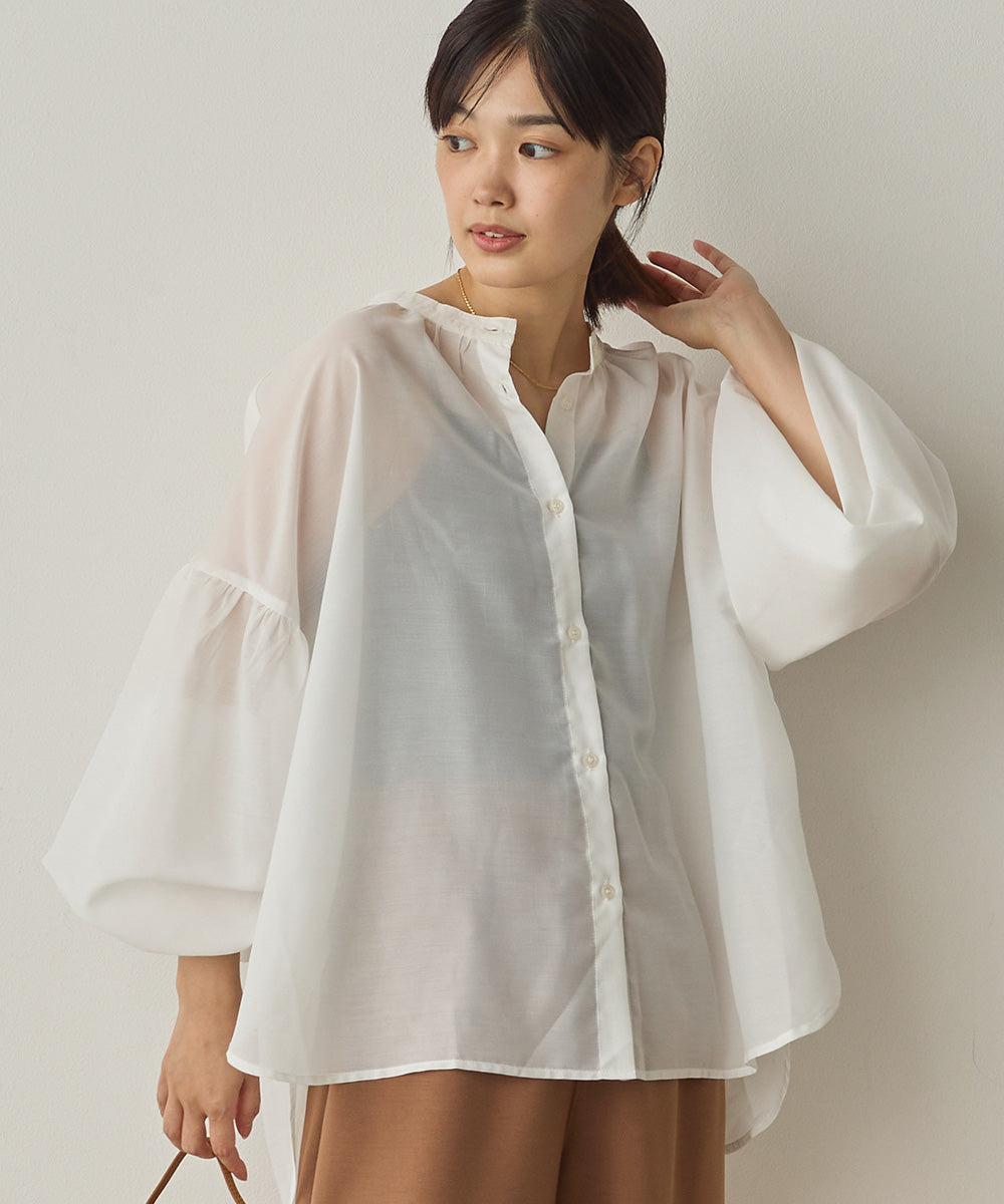 シアーボリューム袖長袖プルオーバー[1325-4109]